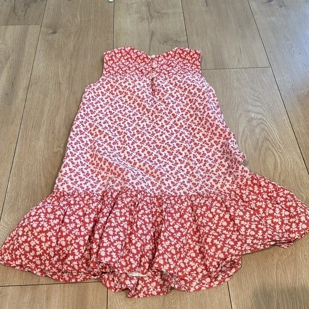 gap girls the waist dress ivory frost floral 6/7